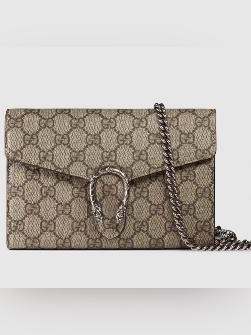 Gucci Gg Supreme Dionysus Chain Wallet Bag